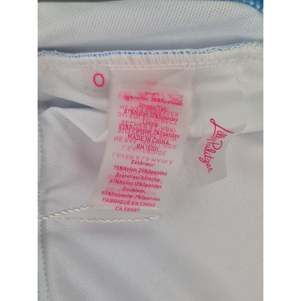 Lilly Pulitzer Novi One Piece Swimsuit Lunar Blue A Lil Nauti New Womens Size 0 - Picture 7 of 8